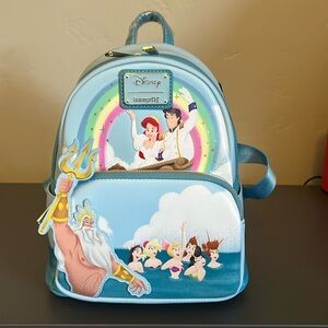 Loungefly Disney Little Mermaid Triton's Gift Mini Backpack